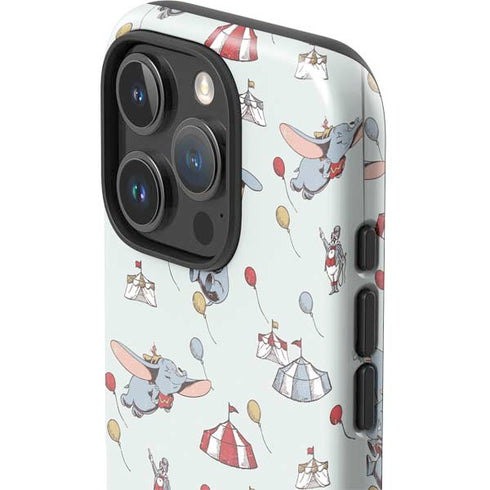 Disney Dumbo Vintage Pattern iPhone 16 Pro Impact Case